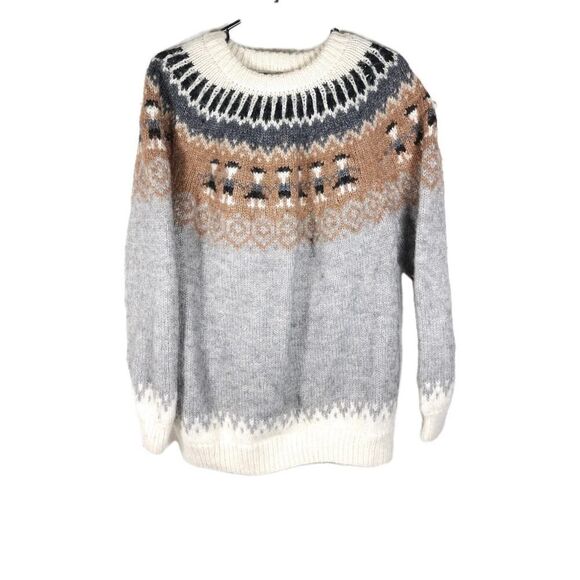 The Alpaca Connection Women's Sz Large? Multicolor 100% Alpaca Pullover Sweater - Picture 1 of 11